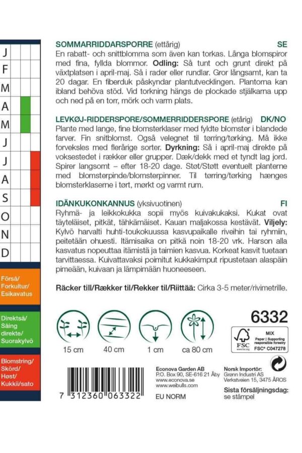 Ridderspore levkøj mix - Image 2