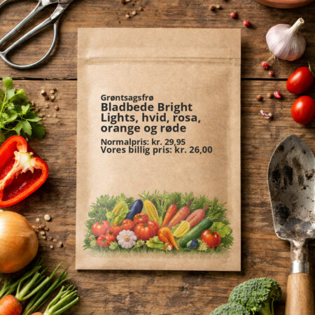 Bladbede Bright Lights, hvid, rosa, orange og røde