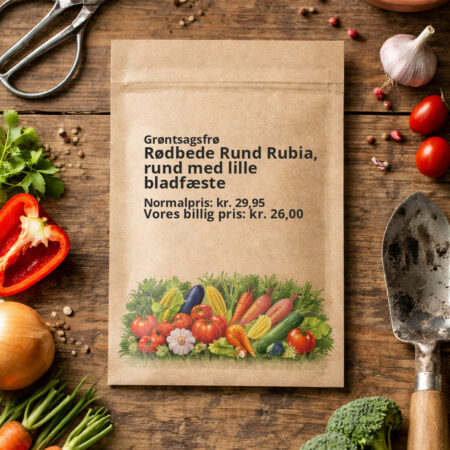 Rødbede Rund Rubia, rund med lille bladfæste