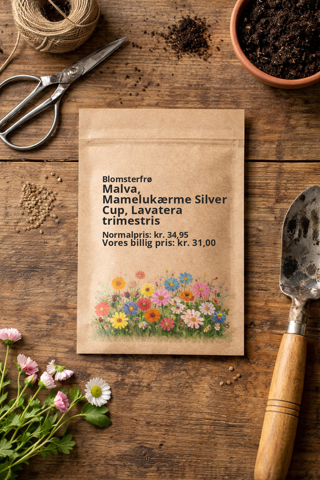 Malva, Mamelukærme Silver Cup, Lavatera trimestris