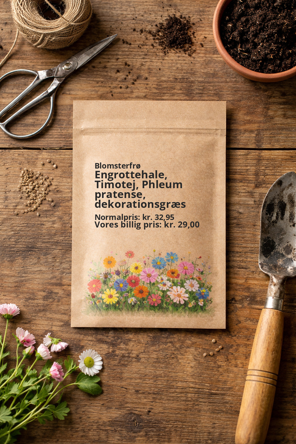 Engrottehale, Timotej, Phleum pratense, dekorationsgræs