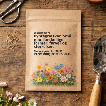 Pyntegræskar. Små mix, forskellige former, farver og størrelser.