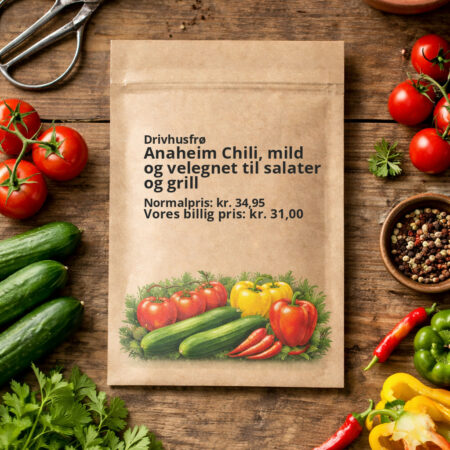Anaheim Chili, mild og velegnet til salater og grill